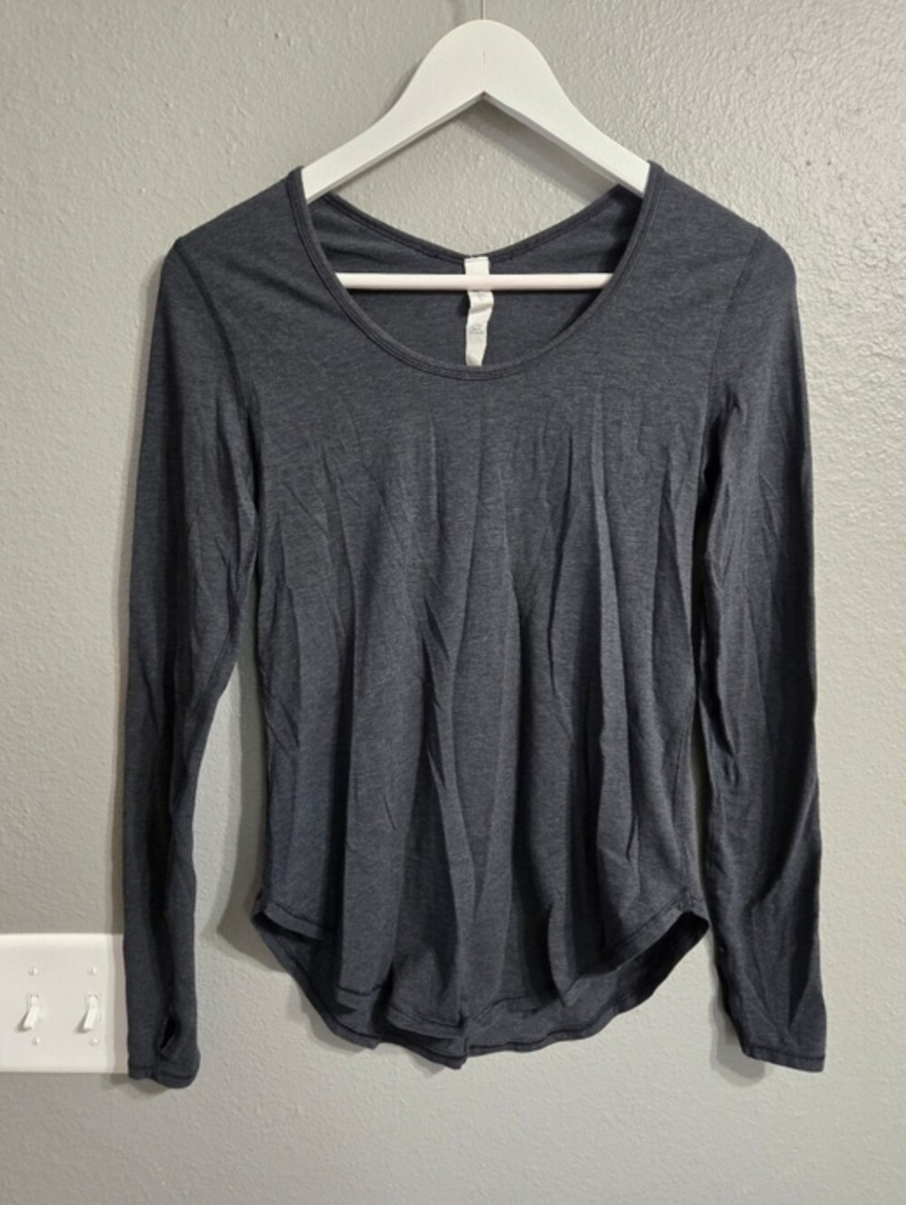 Lululemon Grey Long Sleeve Pima Cotton Size 2